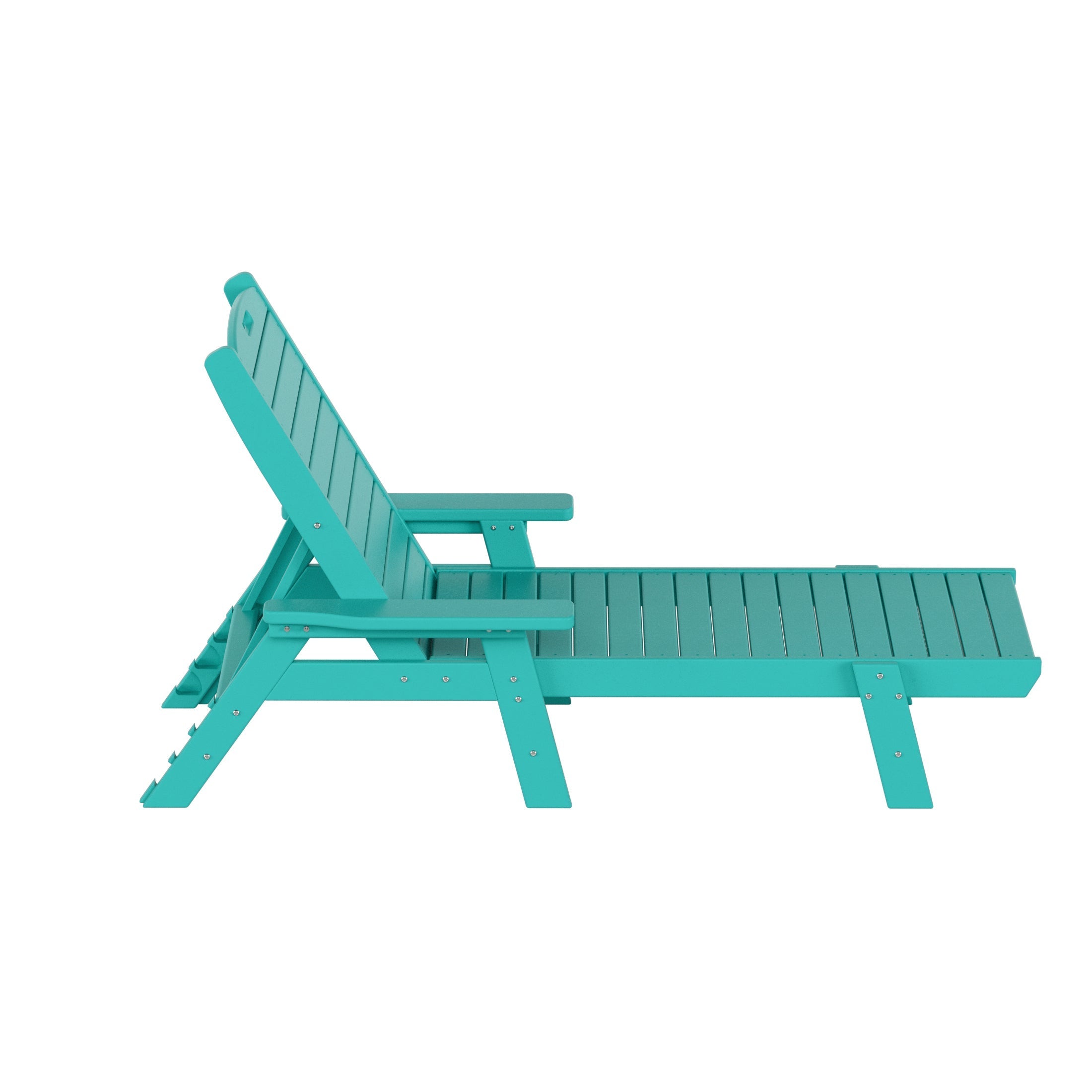  Westin Furniture Reclining Chaise Lounge - Turquoise - Bonton