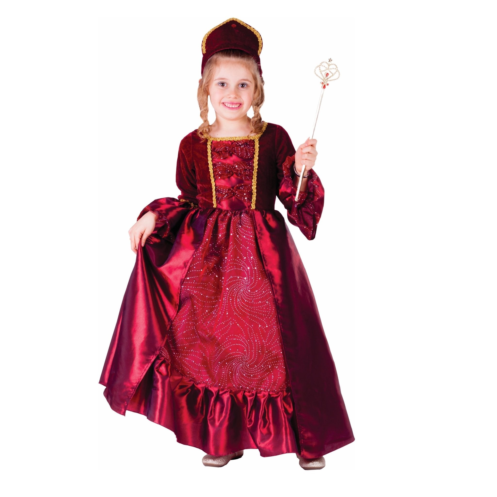  Dress Up America Burgundy Belle Ball Gown - Kids by Dress Up America - Large (12-14) - Bonton