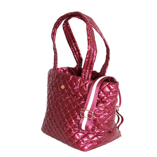 Debra Diamond Tote Festive Flair  Cabernet