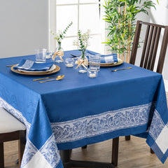 French Home Linen 71" X 124" Paris Tablecloth – French Blue