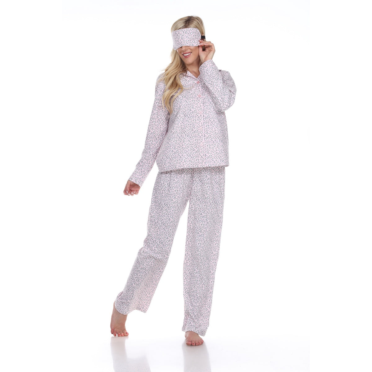  White Mark Women's Three Piece Pajama Set - S - Bonton