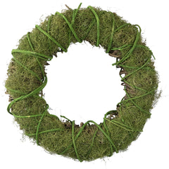 15" Moss and Vine Artificial Spring Twig Wreath - Unlit