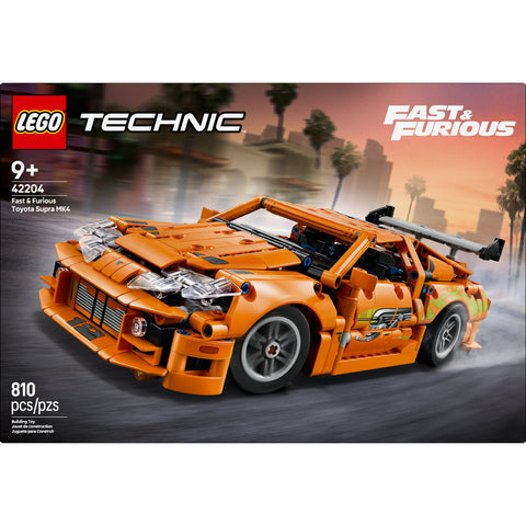 LEGO® Technic™ Fast and Furious Toyota Supra MK4 Toy Car Model Kit 42204