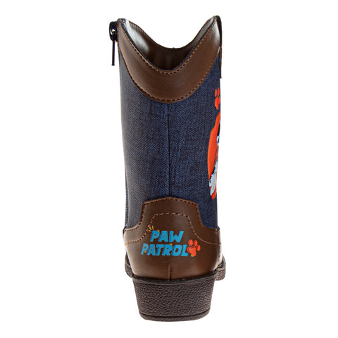 Josmo Paw Patrol Boys Cowboy Boots - Chase and Marshall Calf High Western Country Cow Boy Boot (Toddler)