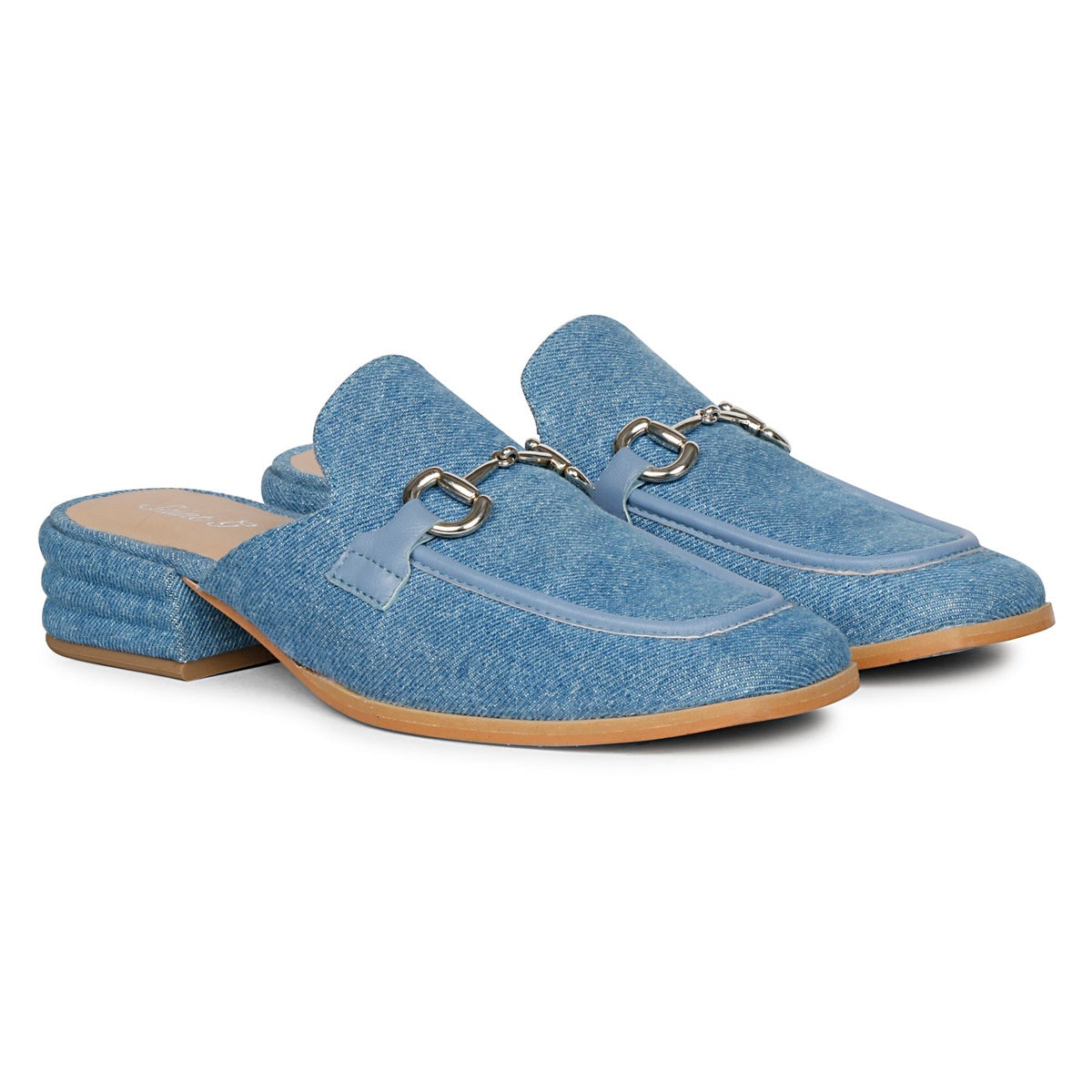  Saint G Savannah - Flat Mules - Denim - Bonton