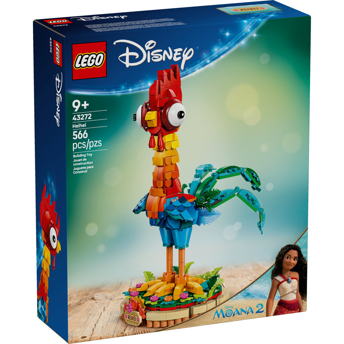  LEGO LEGO® ǀ Disney Moana 2 Heihei Buildable Animal Model Kit 43272 - Disney - Bonton