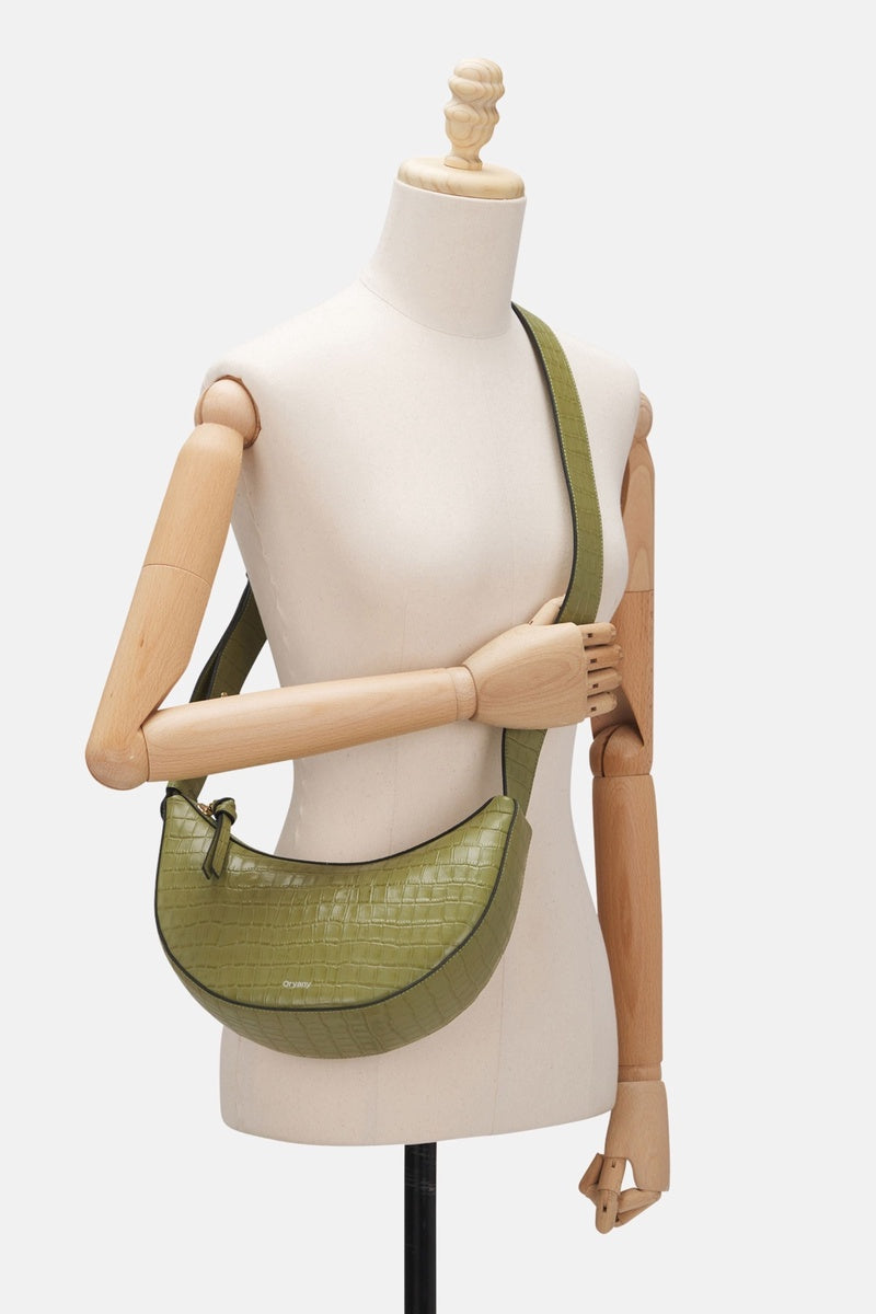  Oryany Oryany - Rookie Croco Crossbody Medium Handbags - Leaf Olive / One Size - Default Title - Bonton