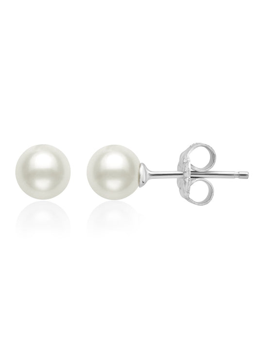 Pearl Earrings in Platinum