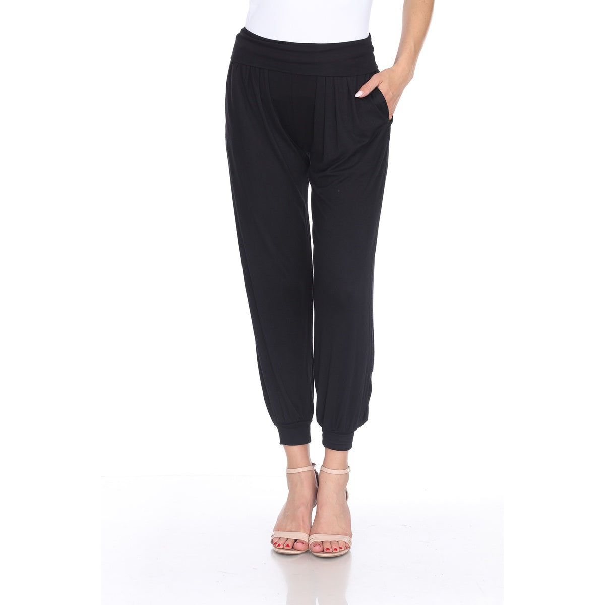  White Mark Harem Pants - S - Bonton