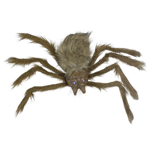 24" Brown Spider With LED Eyes Halloween Decoration