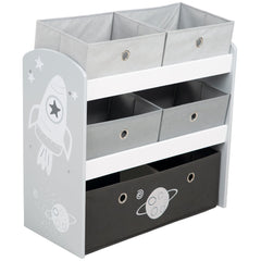 Kid's Multi-Bin Toy Organizer/Storage Cabinet with 5 Boxes