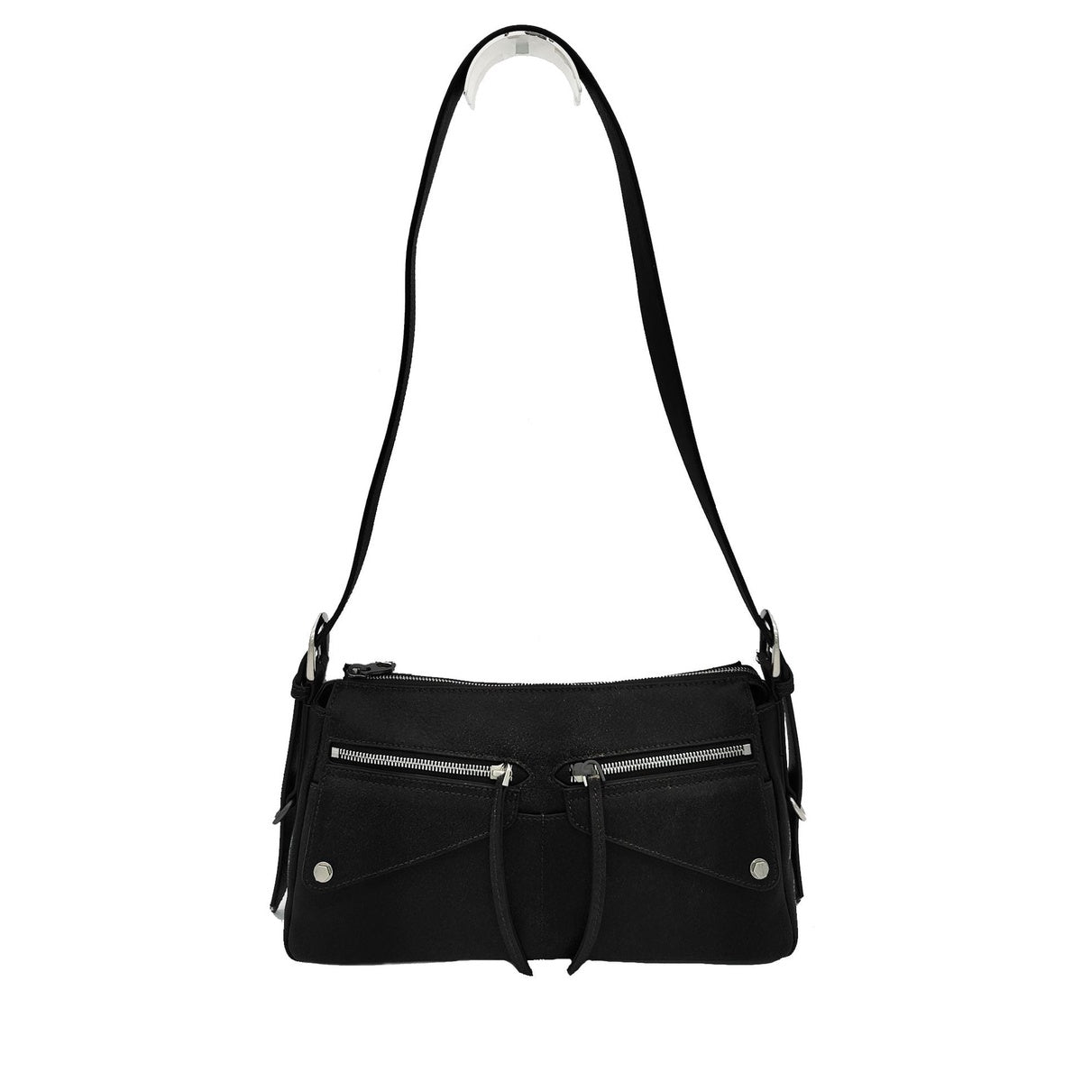  Oryany Moto Shoulder - Medium Should Bag - Pewter - Bonton