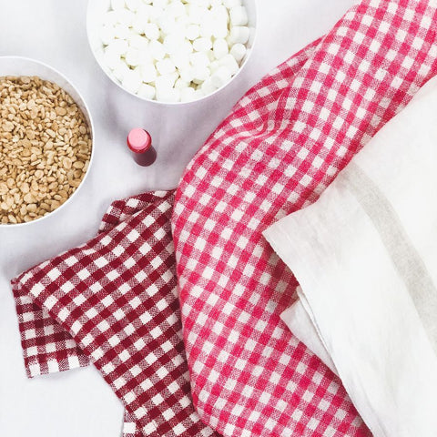 Two-Tone Gingham Napkins, Set of 4