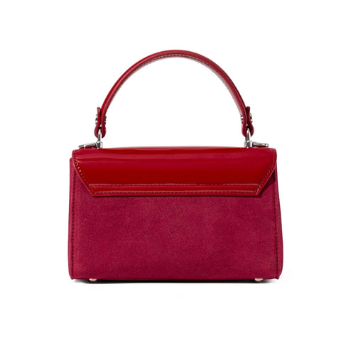 Lili Bag - Red Patent & Suede