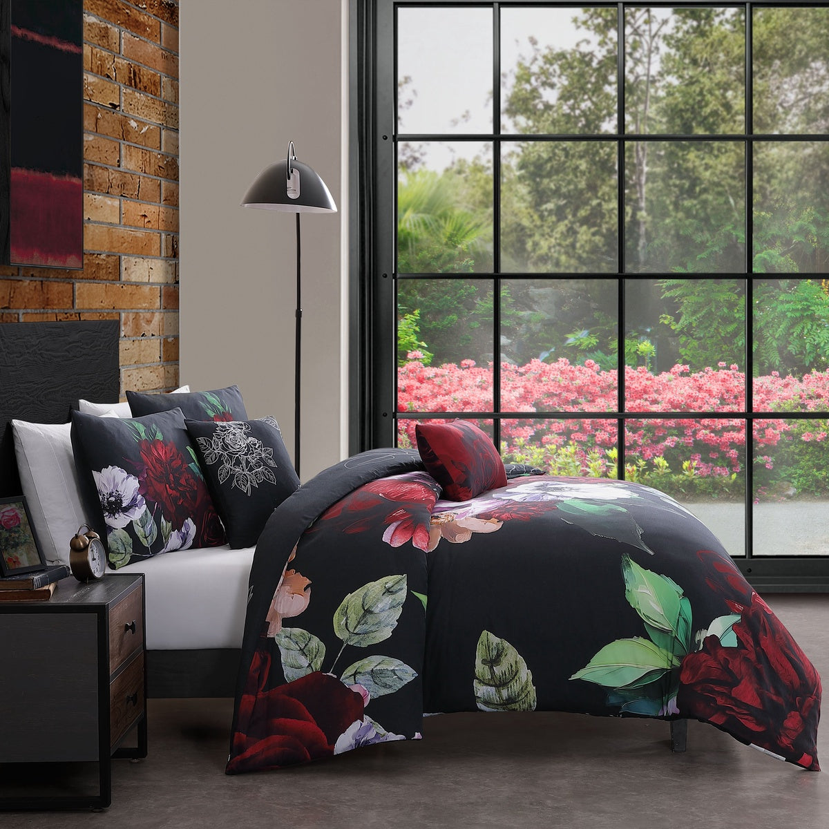  Bebejan® Bebejan Moody Painting 5 Piece Reversible Comforter Set - QUEEN - Bonton