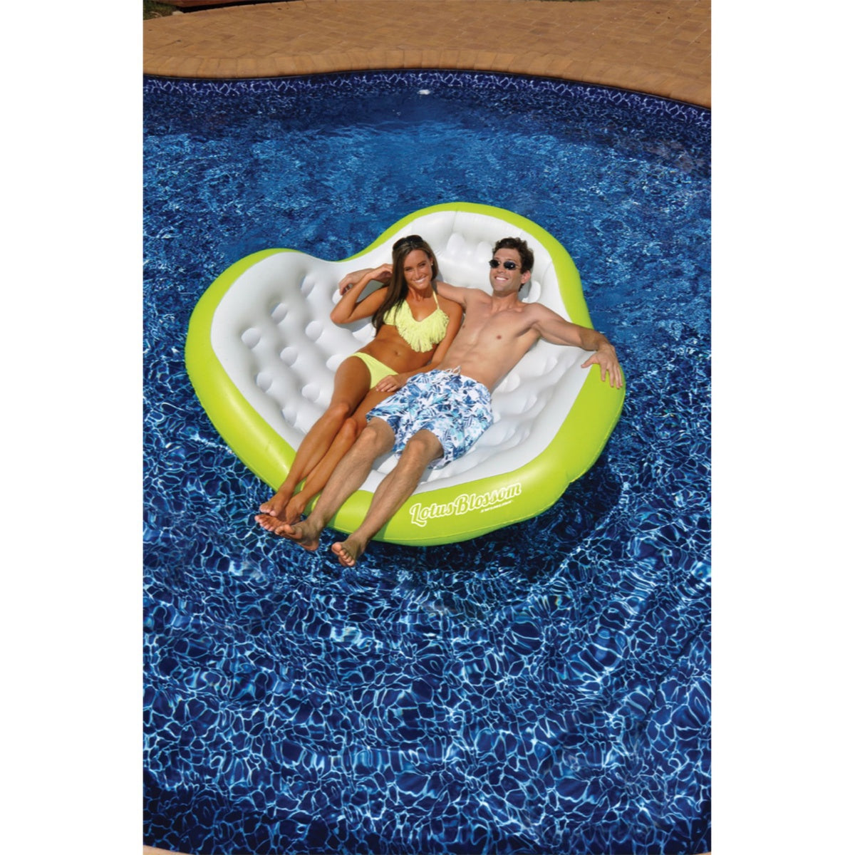  Swim Central Inflatable Lotus Blossom Swimming Pool Duo Lounger - 80