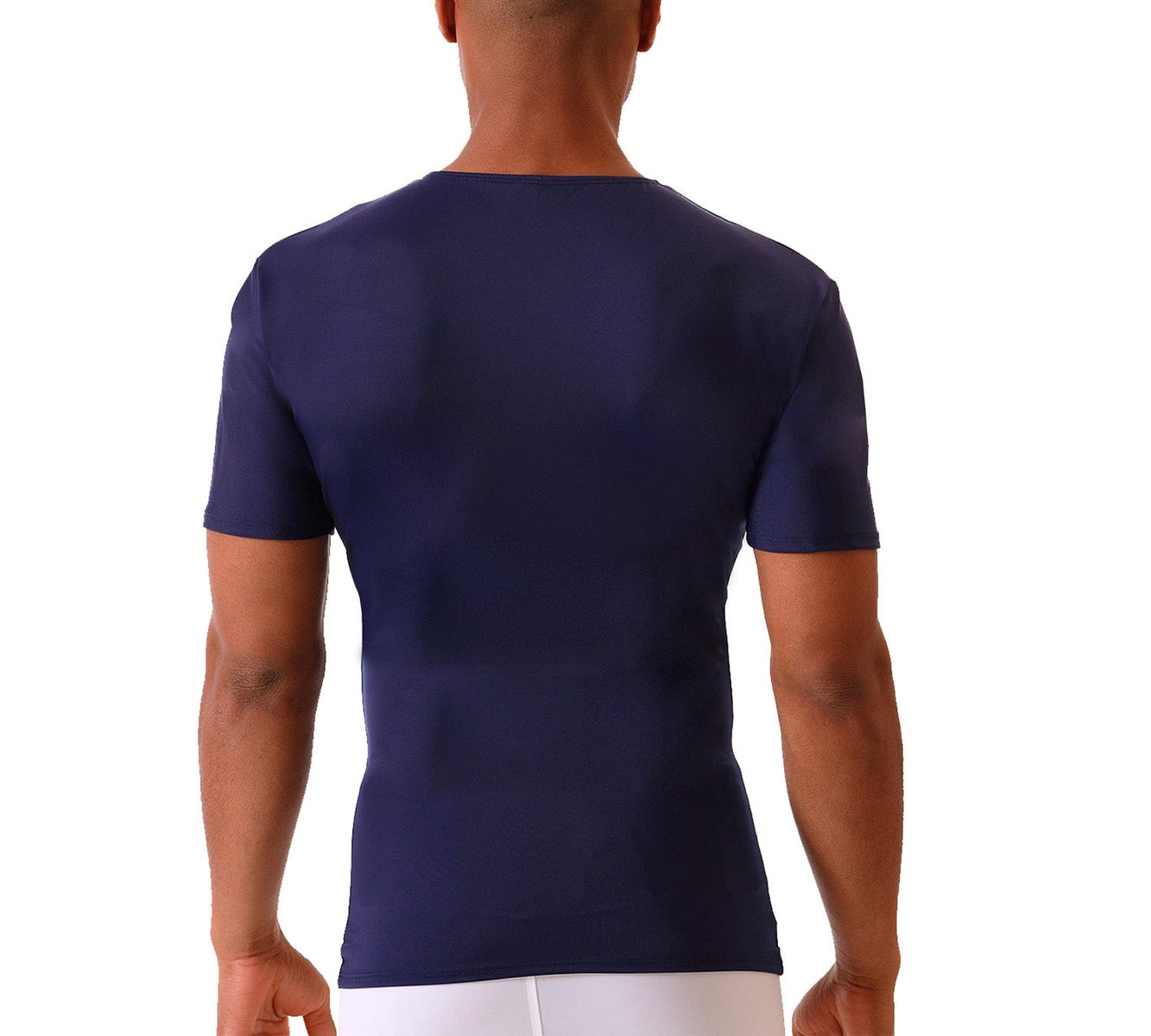  InstantFigure Insta Slim Compression V-Neck Shirt VS0001 - Black - Bonton