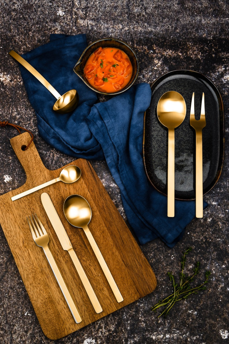  Mepra Stile by Pininarina Serving Set - Ice Gold - Bonton