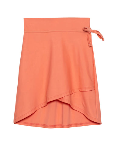 Solid Midi Skirt Cover Up With Built in Pant