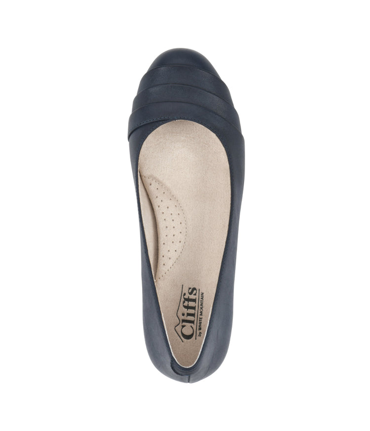 Clara Ballet Flats Navy/Burnished/Smooth