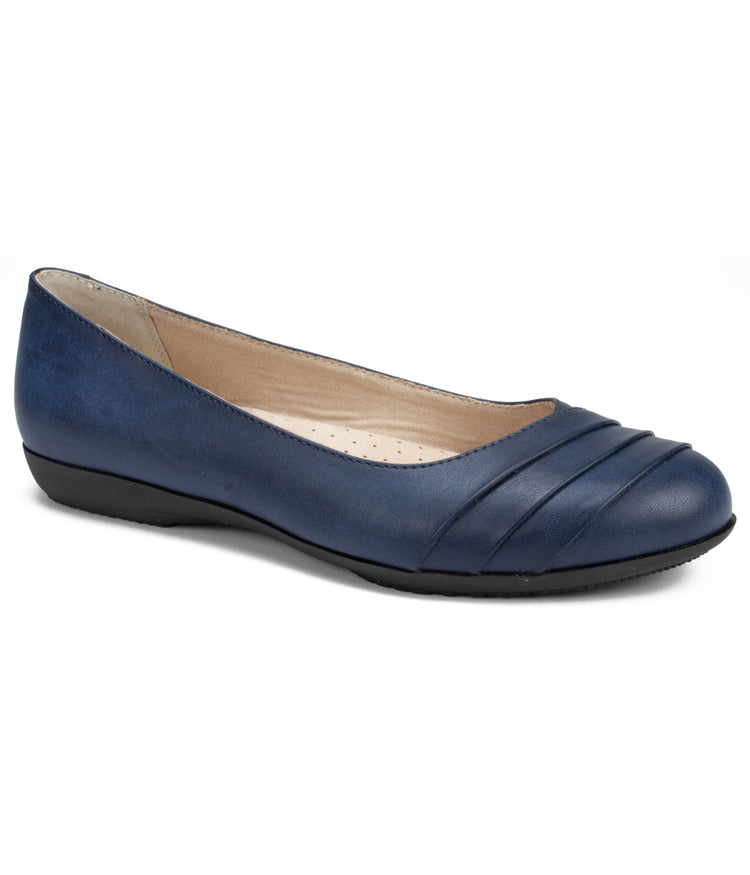 Clara Ballet Flats Navy/Burnished/Smooth