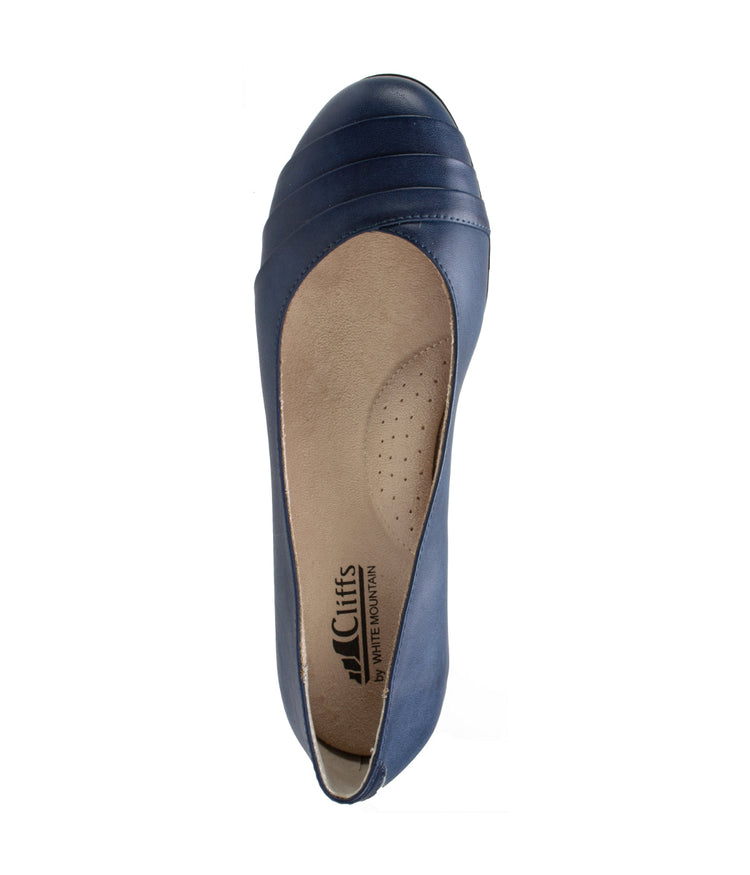 Clara Ballet Flats Navy/Burnished/Smooth