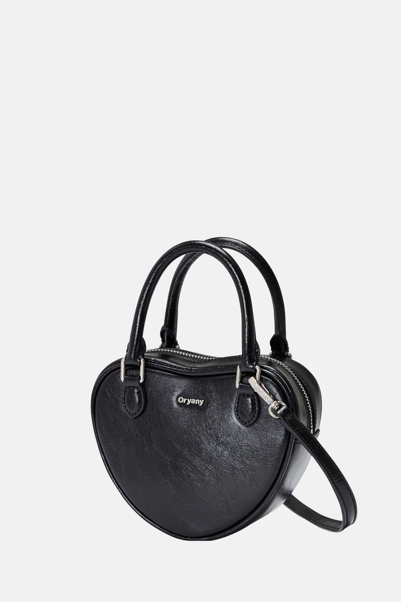  Oryany Oryany - Heart Mini Tote Small Crossbody Handbags - Black - Default Title - Bonton