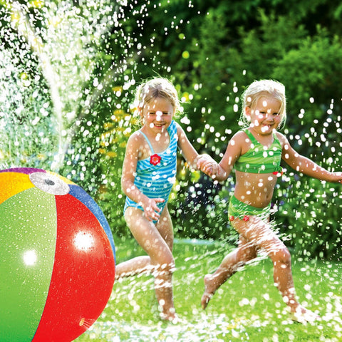 35" Inflatable Vibrantly Colored 6-Panel Splash and Spray Ball