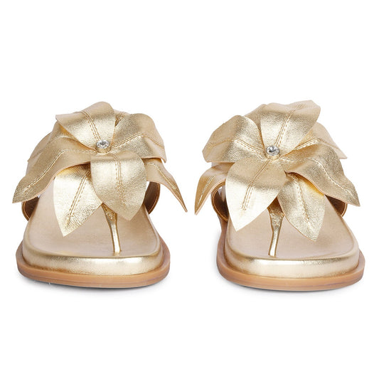 Claudia Gold Sandals