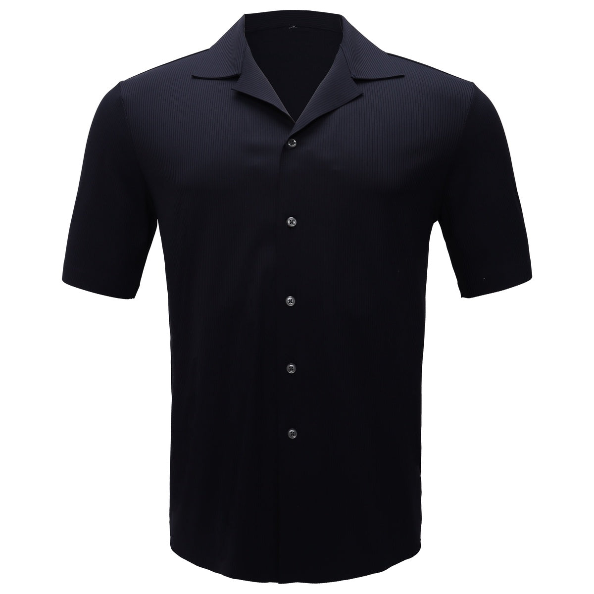  Barocco Refined Relaxation Short-Sleeved Button-Up Shirt NAVY - NAVY - Bonton