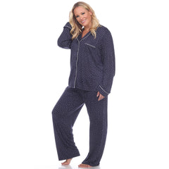 Plus Size Long Sleeve Pajama Set