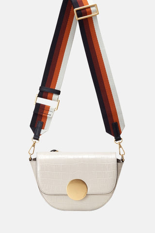 Oryany - Lottie Croco Crossbody Small Handbags - Cream / One Size