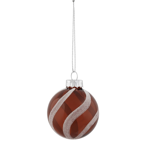 12ct Red and White Glass 3-Finish Christmas Ball Ornaments 1.75" (40mm)