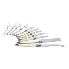 Laguiole Ultimate 11-Piece Charcuterie Set With Faux Ivory Handles