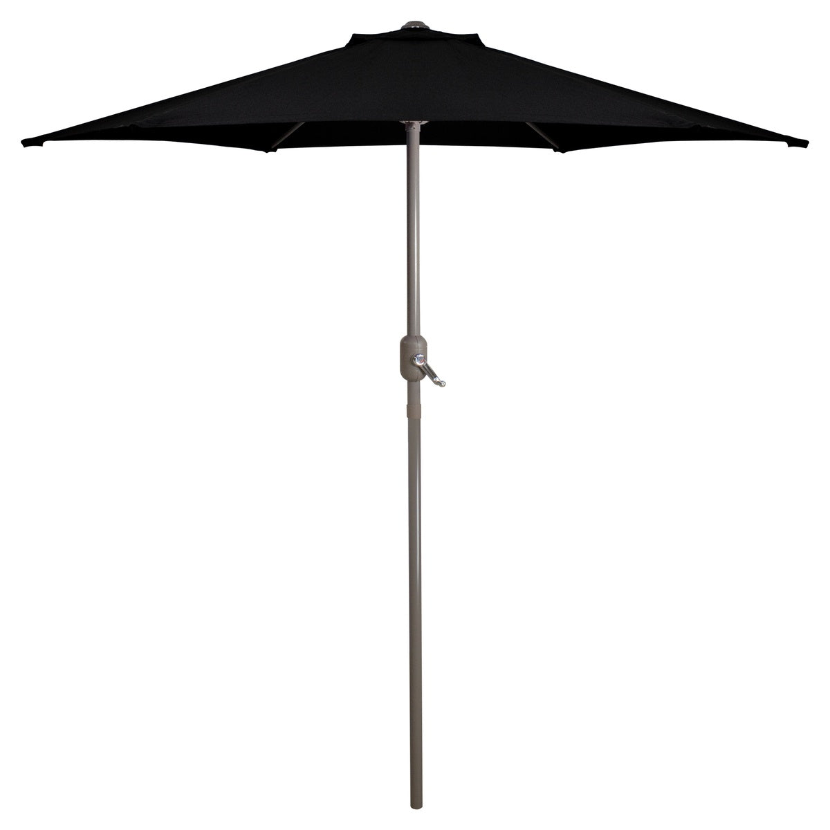  Northlight 7.5ft Outdoor Patio Market Umbrella With Hand Crank  Black - Black - Bonton