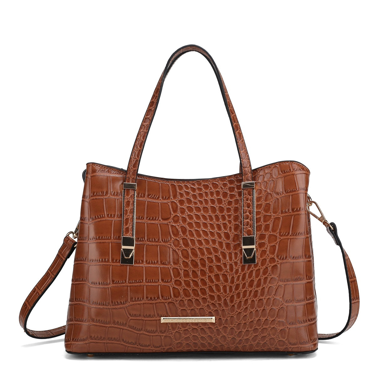  MKF Collection Aurelia Embossed Shoulder Bag - Black - Bonton