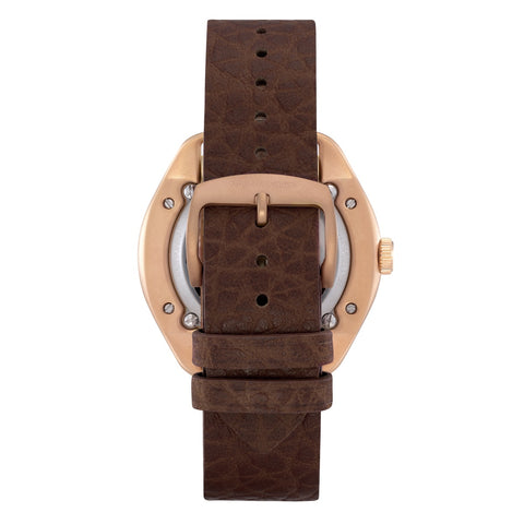 Master Works Mens Mechanical Leather Watch