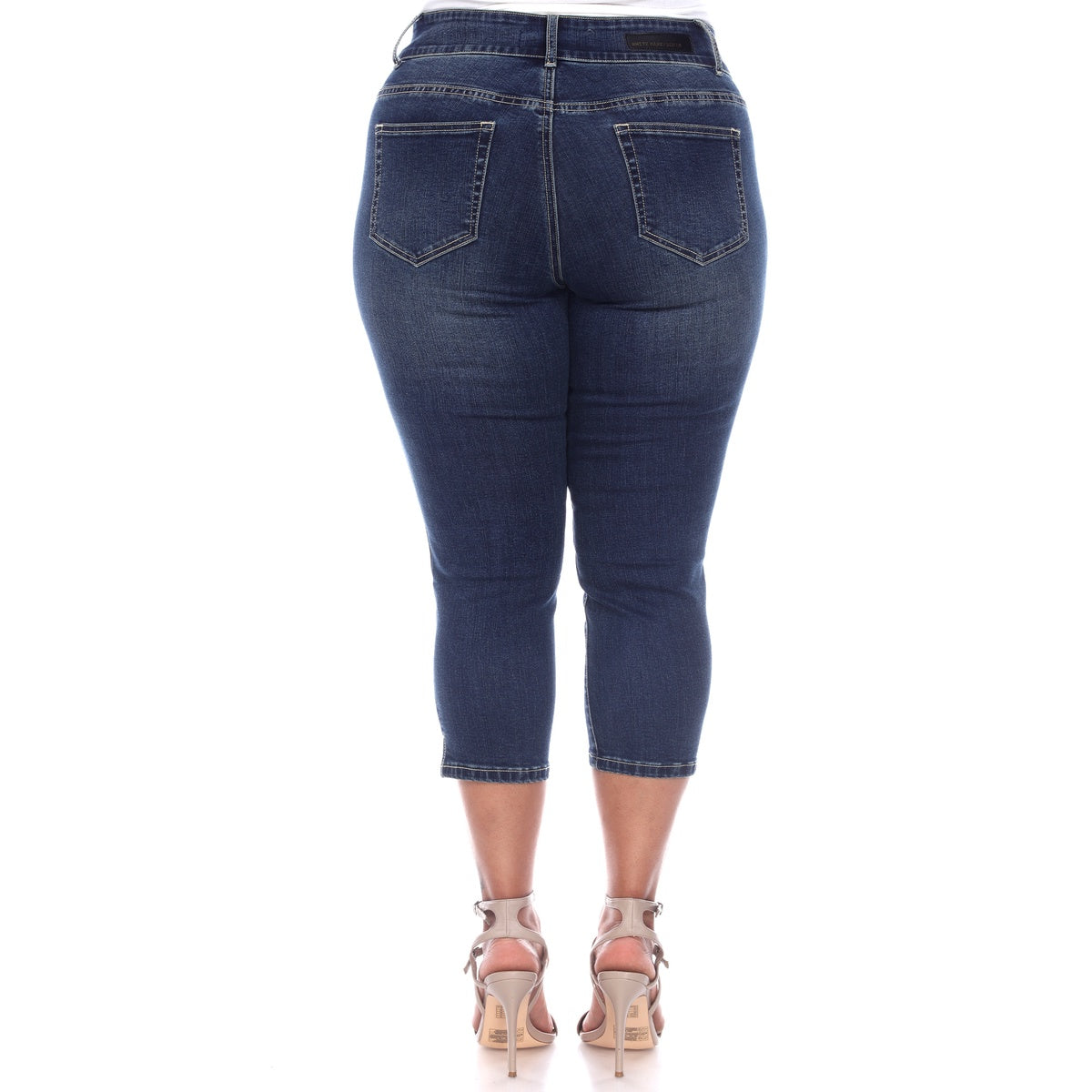  White Mark Plus Size Capri Jeans - 18 - Bonton