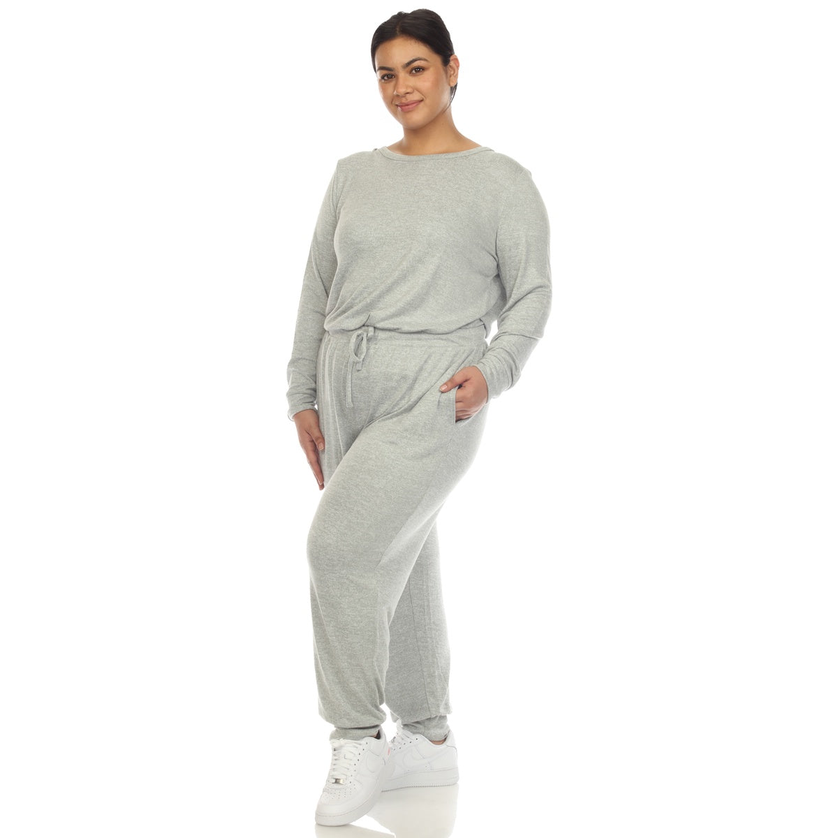  White Mark Plus Size 2 Piece Lounge Set - 3X - Bonton