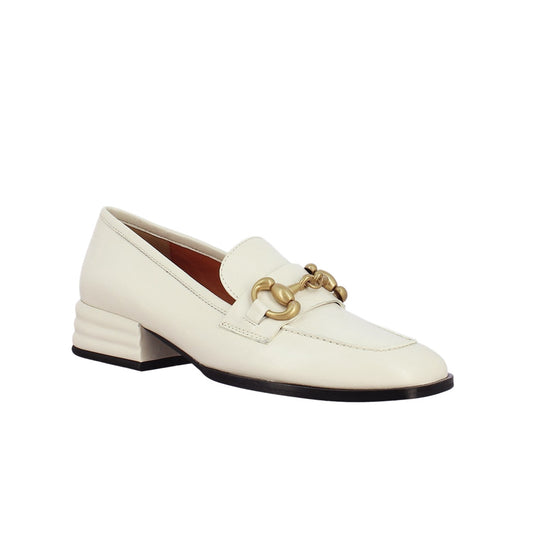 Jacqueline Classic White Loafers