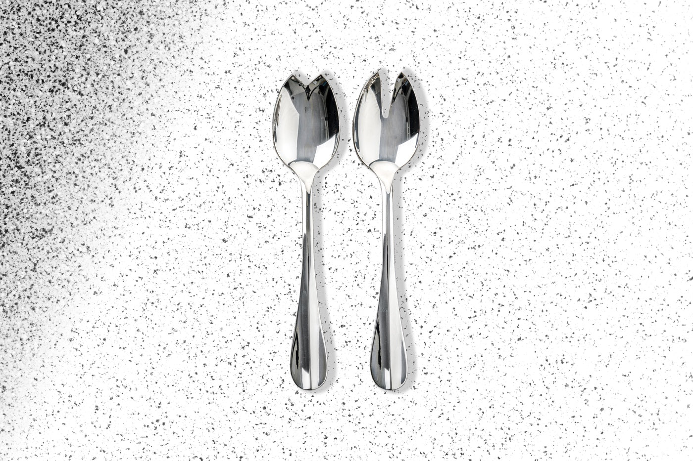  Mepra Roma Salad Serving Set - Silver - Bonton