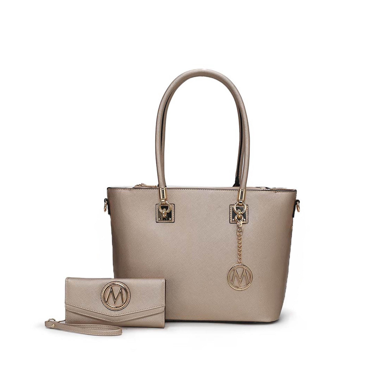  MKF Collection Vanessa Tote and Set - Beige - Bonton