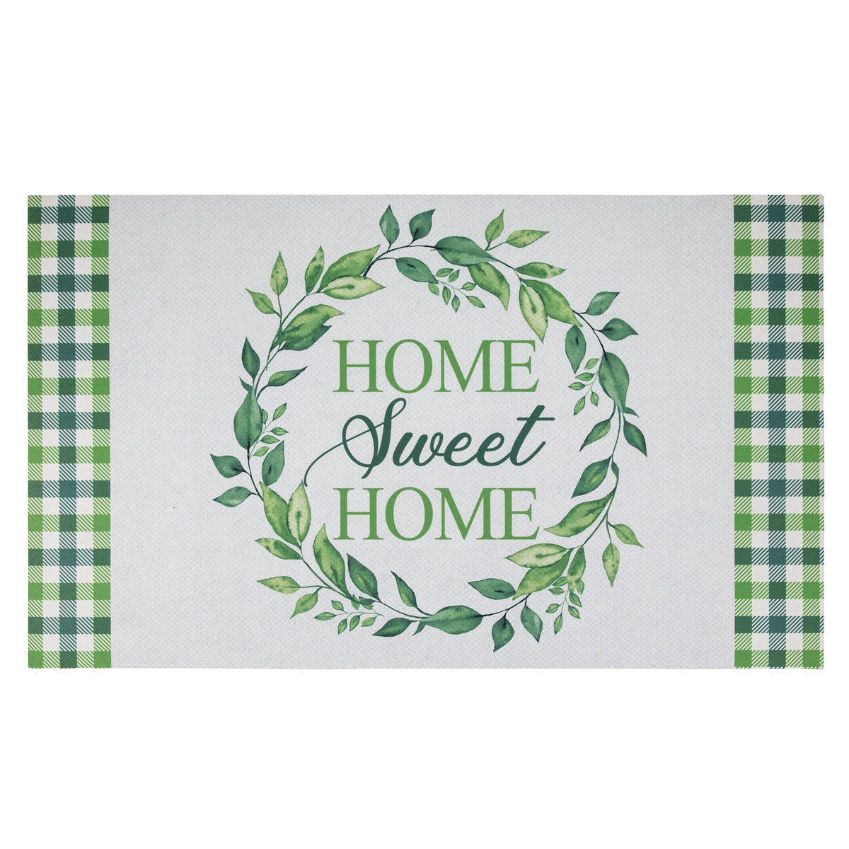  Northlight Home Sweet Home Gingham Doormat 18