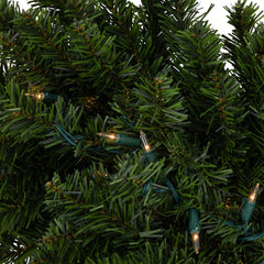 Pre-Lit Canadian Pine Artificial Christmas Swag - 32" - Clear Lights