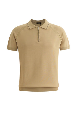 Strada Luxe Knit Polo KHAKI