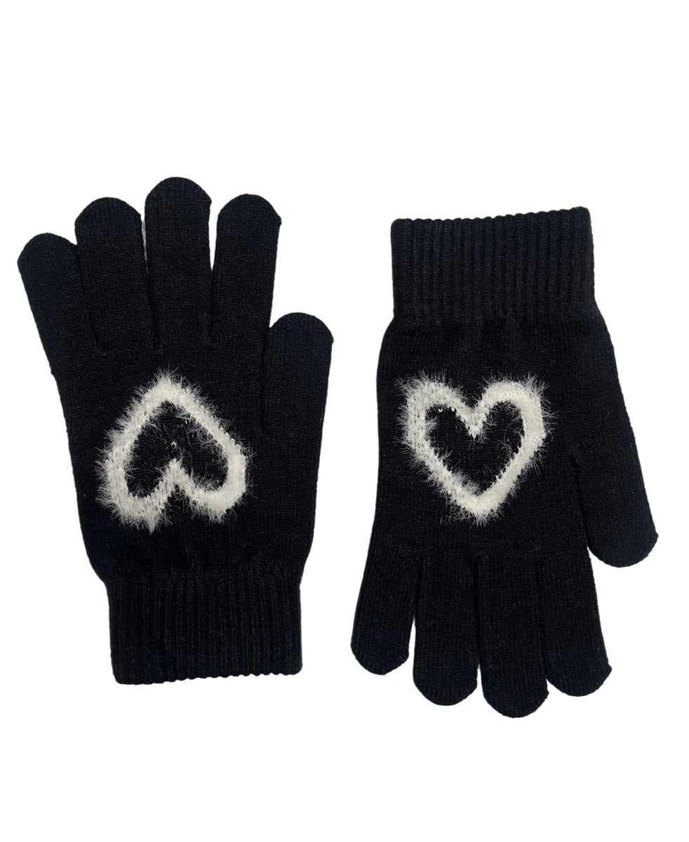  Marcus Adler Heart Eyelash Glove - S/M - Bonton