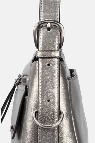Oryany - Moto Shoulder Medium Should Bag Handbags - Pewter / One Size