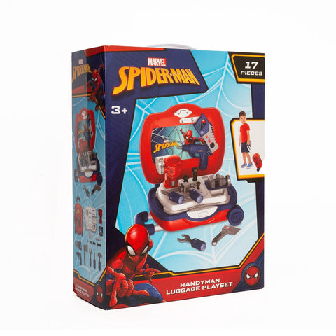 SpiderMan Handyman Luggage 17 Piece Tool Set