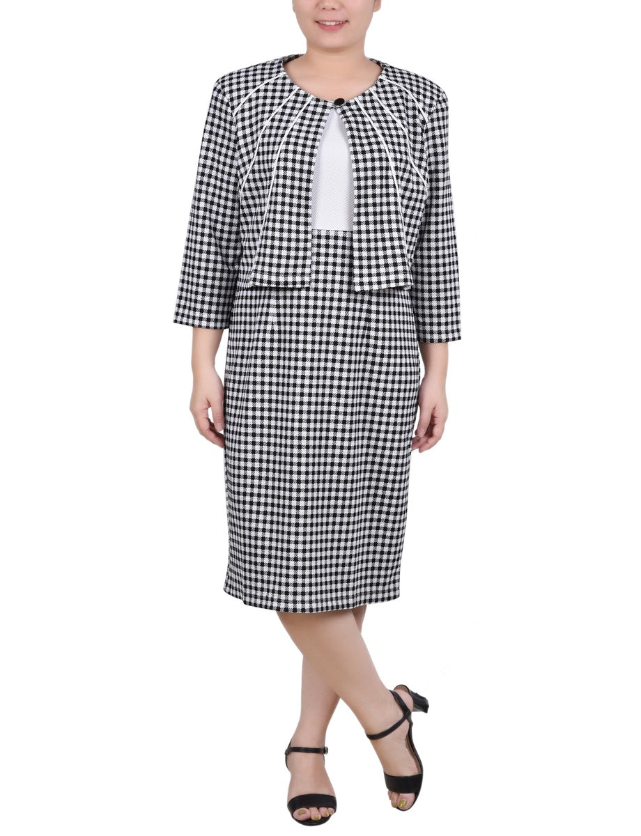  NY Collection 2 Piece Dress Set - Black - Bonton