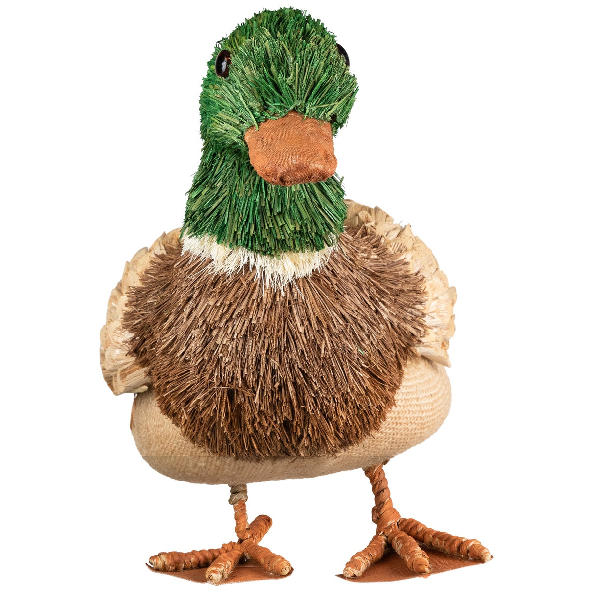  Northlight Standing Woodland Burlap Duck Spring Figure - 11.5